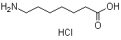 7-氨基庚酸盐酸盐结构式_62643-56-5结构式