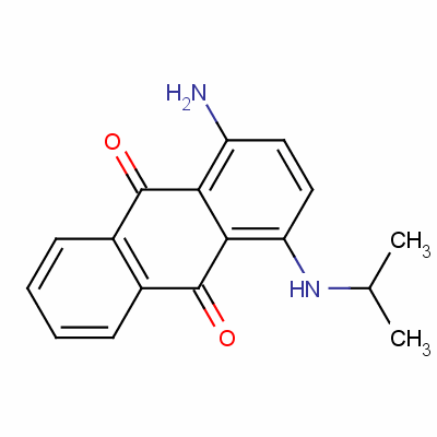 1-氨基-4-[(1-甲基乙基)氨基]蒽醌结构式_62649-65-4结构式