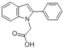 (2-苯基-1H-吲哚-1-基)乙酸结构式_62663-25-6结构式