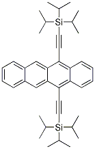 5,12-双[2-[三(1-甲基乙基)甲硅烷基]乙炔]并四苯结构式_628316-50-7结构式