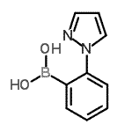 2-吡唑-1-苯硼酸结构式_628692-18-2结构式