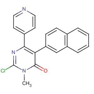 2-氯-3-甲基-5-萘-2-基-6-吡啶-4-基-3H-嘧啶-4-酮结构式_629623-96-7结构式