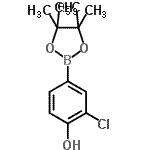 3-氯-4-羟基苯硼酸频那醇酯结构式_629658-06-6结构式