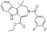 (E)-ethyl 3-(3,4-difluorobenzoyl)-1,1-dimethyl-1,2,3,6-tetrahydroazepino[4,5-b]indole-5-carboxylate Structure,629662-23-3Structure