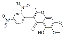 3-(2,4-Dinitrophenyl)-5-hydroxy-6,7-dimethoxy-2-methyl-4h-1-benzopyran-4-one Structure,62995-19-1Structure