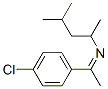 (Z)-N-(1-(4-氯苯基)亚乙基)-4-甲基-2-戊胺结构式_6302-46-1结构式
