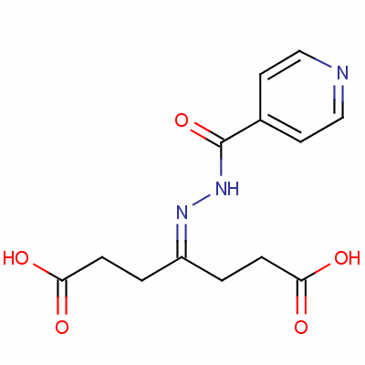 4-[(Pyridin-4-ylcarbonyl)hydrazono]heptanedioic acid Structure,63041-19-0Structure