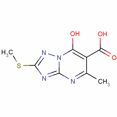 7-Hydroxy-5-methyl-2-(methylthio)-1,2,4-triazolo[1,5-a]pyrimidine-6-carboxylic acid Structure,63059-40-5Structure