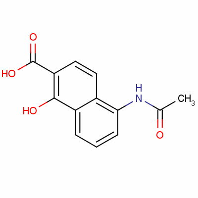 5-(Acetylamino)-1-hydroxy-2-naphthoic acid Structure,63133-78-8Structure