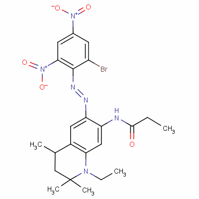 N-[6-[(2-bromo-4,6-dinitrophenyl)azo]-1-ethyl-1,2,3,4-tetrahydro-2,2,4-trimethylquinolin-7-yl ]propionamide Structure,63134-10-1Structure