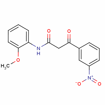 2-(3-Nttrobenzoyl)-acetic acid-o-anisidide Structure,63134-28-1Structure