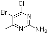 2-Pyrimidinamine, 5-bromo-4-chloro-6-methyl- Structure,6314-12-1Structure