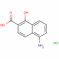 5-氨基-1-羟基-2-萘酸盐酸盐结构式_63163-95-1结构式