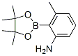 3-甲基-2-(4,4,5,5-四甲基-1,3,2-二氧硼烷)-苯胺结构式_631909-35-8结构式