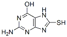 2-氨基-6-羟基-8-疏基嘌呤结构式_6324-72-7结构式