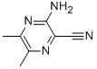 3-氨基-5,6-二甲基吡嗪-2-甲腈结构式_63352-08-9结构式