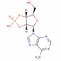 腺苷酸-2,3-环磷酸结构式_634-01-5结构式