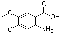 2-氨基-4-羟基-5-甲氧基苯甲酸结构式_63407-32-9结构式