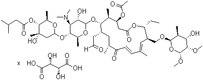 酒石酸乙酰异戊酰泰乐菌素结构式_63428-13-7结构式