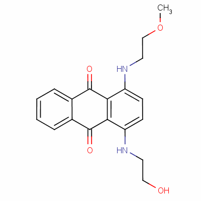 1-[(2-Hydroxyethyl)amino]-4-[(2-methoxyethyl)amino]anthraquinone Structure,63466-99-9Structure