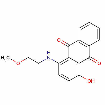 1-Hydroxy-4-[(2-methoxyethyl)amino]anthraquinone Structure,63467-00-5Structure