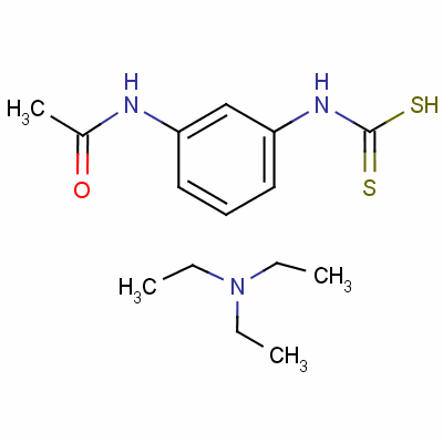 Triethylammonium (3-acetamidophenyl)dithiocarbamate Structure,63467-76-5Structure