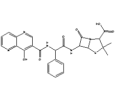 萘啶青霉素结构式_63469-19-2结构式