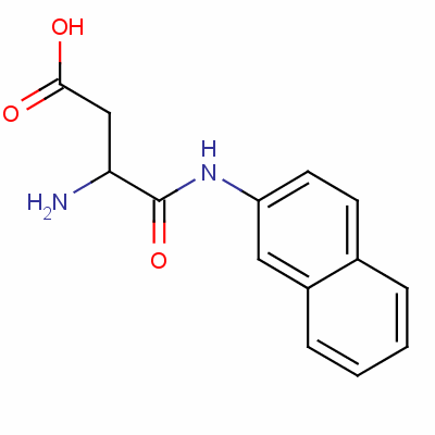 alpha-(beta-萘酰胺)-L-天冬氨酸结构式_635-91-6结构式