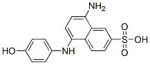 8-氨基-5-[(4-羟基苯基)氨基]-2-萘磺酸结构式_6357-75-1结构式