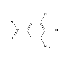 2-氨基-6-氯-4-硝基苯酚结构式_6358-09-4结构式