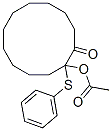 2-乙酰基氧基-2-(苯基硫代)环十二酮结构式_63608-51-5结构式