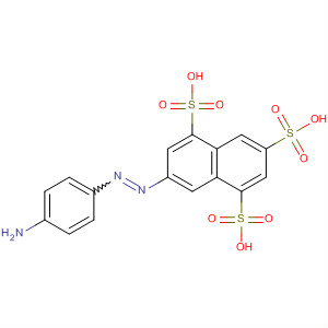 7-(4-氨基-苯基AZO)-萘-1,3,5-三磺酸结构式_63661-82-5结构式
