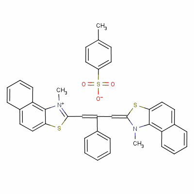 苯基-1-丙烯基]萘并[1,2-d]噻唑鎓对甲苯磺酸盐结构式_63665-81-6结构