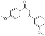 4-Methoxy-a-[(3-methoxyphenyl)thiol] acetophenone Structure,63675-73-0Structure