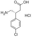 R(+)-β-(Aminomethyl)-4-chlorobenzenepropanoic acid hydrochloride Structure,63701-55-3Structure