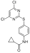 Cyclopropanecarboxylic acid [4-(4,6-dichloropyrimidin-2-ylsulfanyl)phenyl]amide Structure,639090-53-2Structure