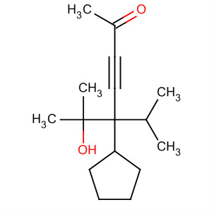 5-环戊基-6-羟基-6-甲基-5-异丙基-3-庚炔-2-酮结构式_63922-46-3结构式