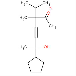 6-环戊基-6-羟基-3-甲基-3-异丙基-4-庚炔-2-酮结构式_63922-47-4结构式