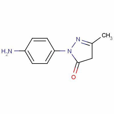 1-(4-氨基苯基)-3-甲基-1H-吡唑-5(4h)-酮结构式_6402-08-0结构式