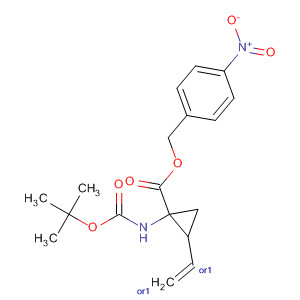 (1R,2R)-rel-1-[[(1,1-二甲基乙氧基)羰基]氨基]-2-乙烯基-(4-硝基苯基)环戊烷羧酸甲酯结构式_640750-12-5结构式