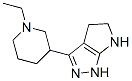 (9CI)-3-(1-乙基-3-哌啶基)-1,4,5,6-四氢-吡咯并[2,3-c]吡唑结构式_641991-61-9结构式