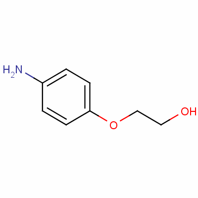 2-(4-氨基苯氧基)乙醇结构式_6421-88-1结构式