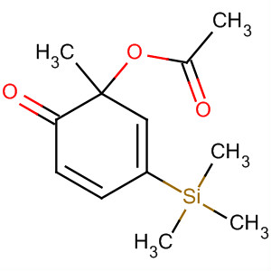 1-甲基-6-氧代-3-(三甲基甲硅烷基)-2,4-环己二烯基乙酸酯结构式_64248-40-4结构式