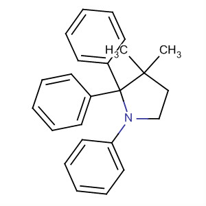 3,3-Dimethyl-1,2,2-triphenylpyrrolidine Structure,64278-16-6Structure