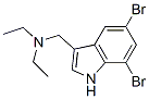5,7-Dibromo-n,n-diethyl-1h-indole-3-methanamine Structure,64299-08-7Structure