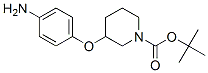 3-(4-氨基苯氧基)-哌啶-1-羧酸叔丁酯结构式_643087-95-0结构式