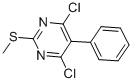 4,6-Dichloro-2-methylthio-5-phenylpyrimidine Structure,64415-11-8Structure