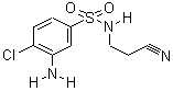 3-氨基-4-氯-N-(2-氰基乙基)-苯磺酰胺结构式_64415-13-0结构式
