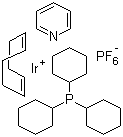 (1,5-环辛二烯)(吡啶)(三环己基膦)六氟磷酸铱结构式_64536-78-3结构式