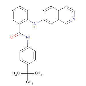 N-(4-tert-butyl-phenyl)-2-(isoquinolin-7-ylamino)-benzamide Structure,645418-85-5Structure